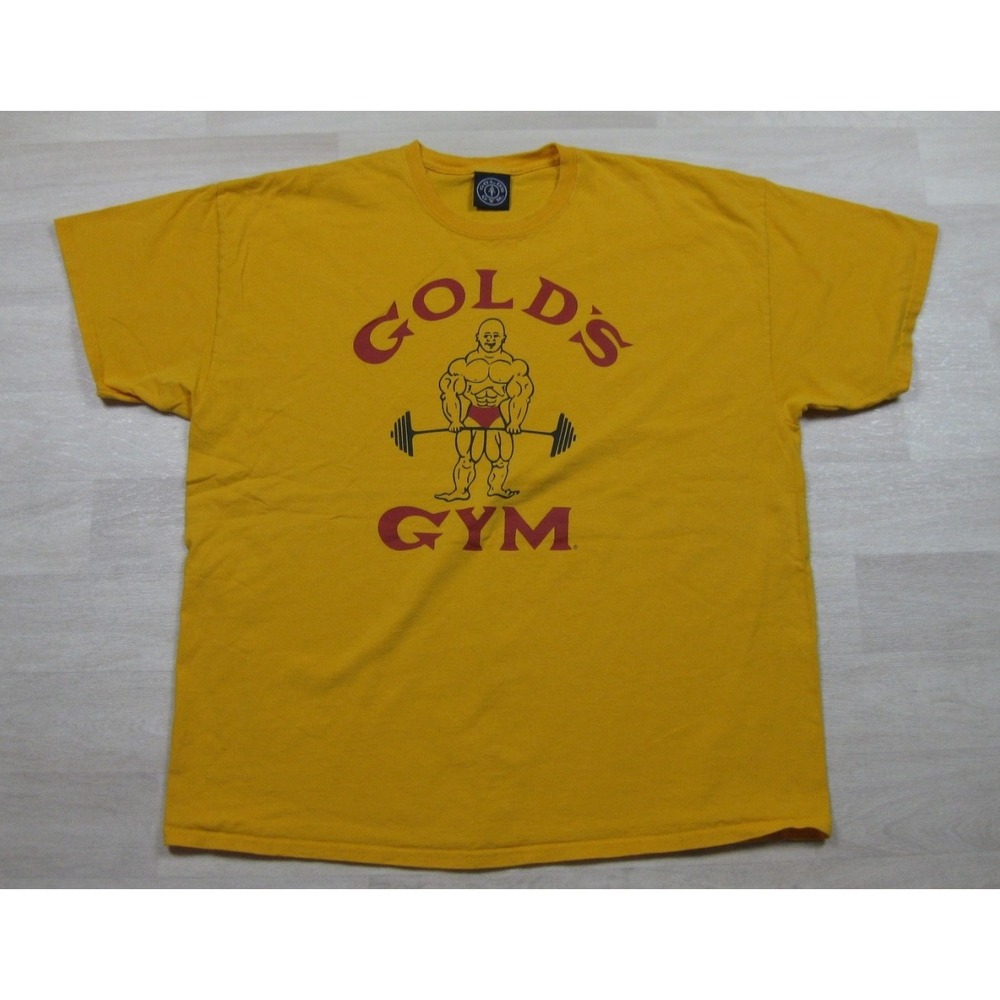 Gold's Gym T Shirt Me's (2XL) Fitness Athletic Bodybuilding Workout Barbell